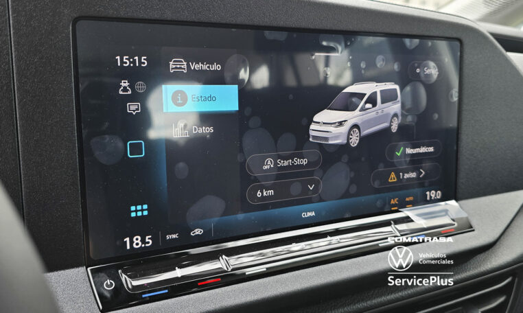 pantalla central Volkswagen Caddy Origin